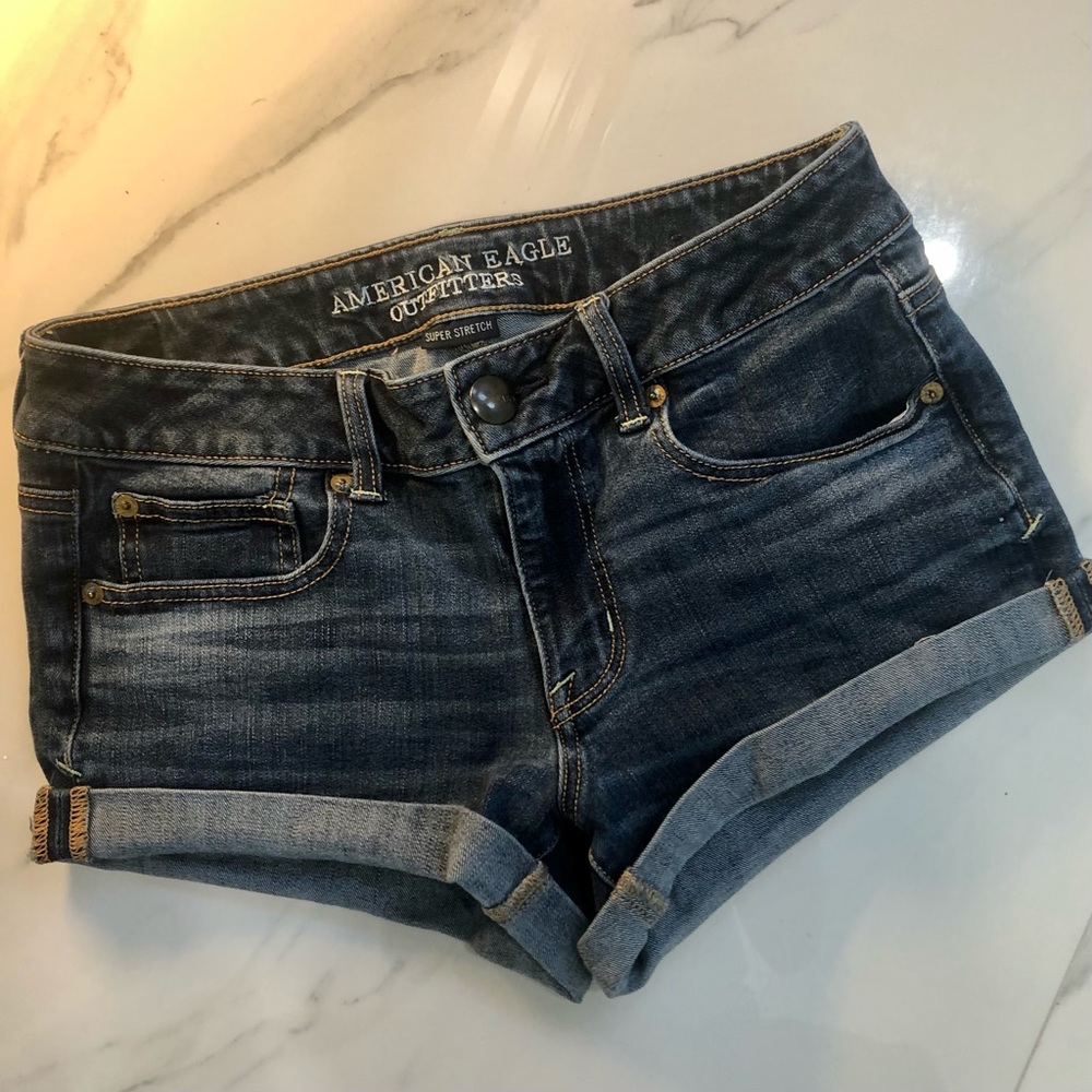 AE SHORTS dark wash